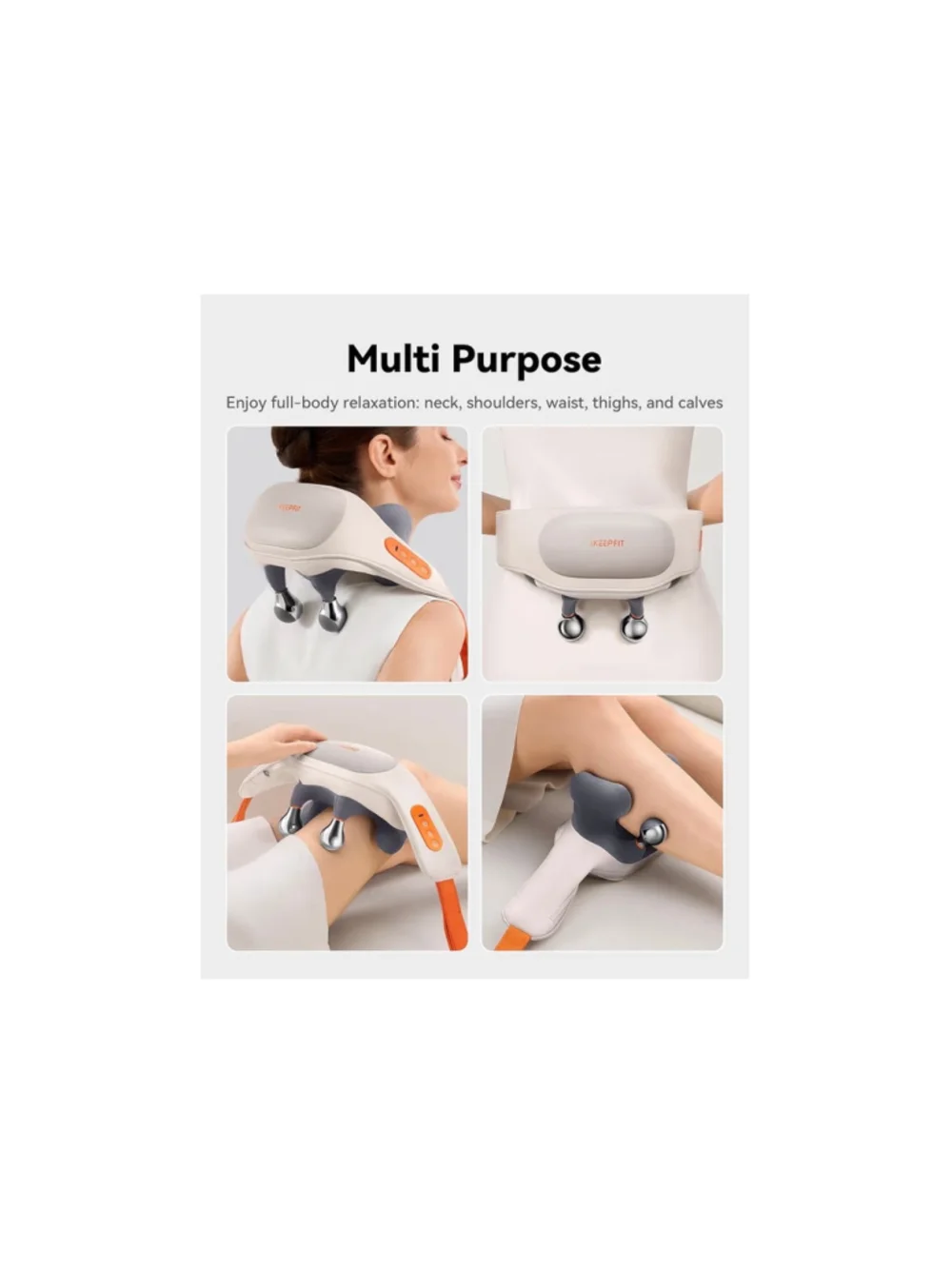 NEW Cordless Neck Massager Heat FSA Eligible HSA 6D Shiatsu Neck Shoulder Dual